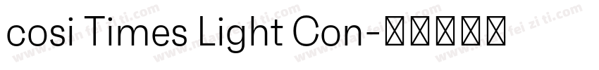 cosi Times Light Con字体转换